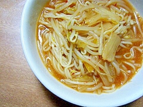 コンソメ醤油キムチにゅうめん★